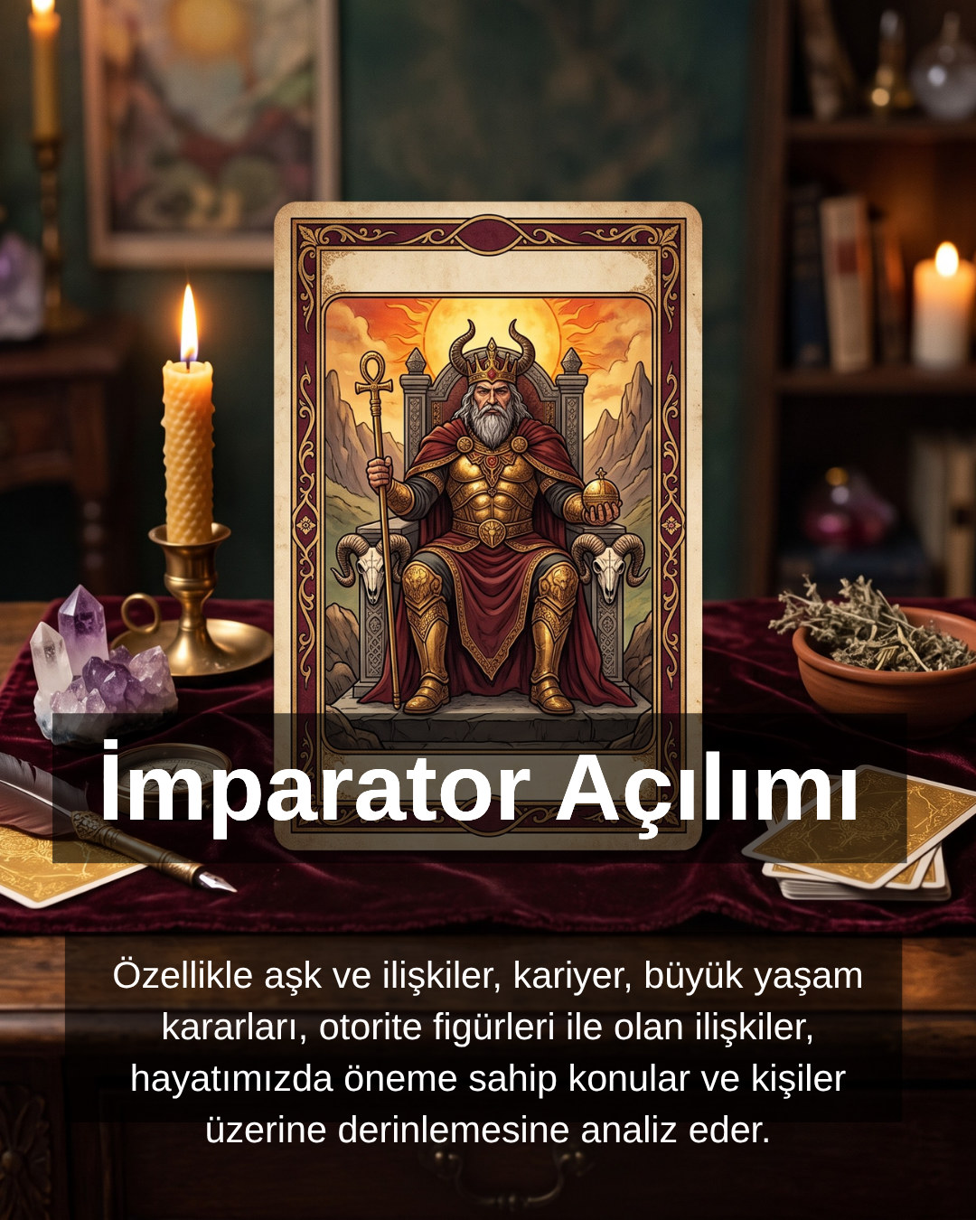 Tarot destesinde İmparator kartı ve açılım